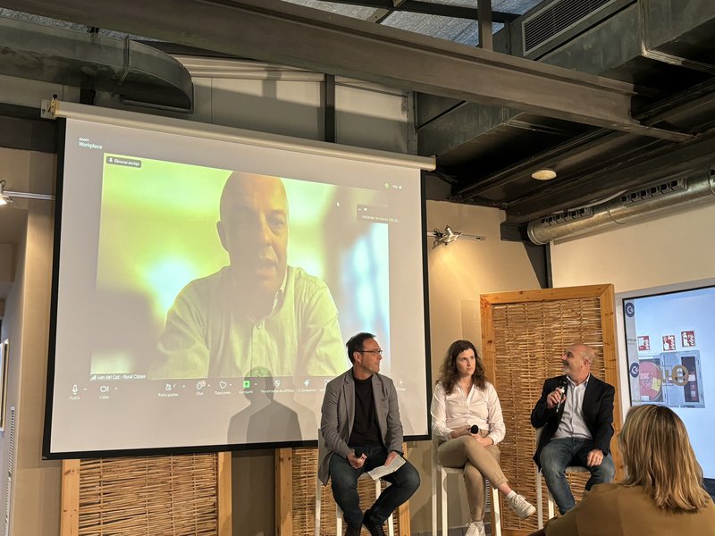 Momento del congreso con Iván del Caz, Patricia Huertas, Ricard Calvo y José Domingo Martínez