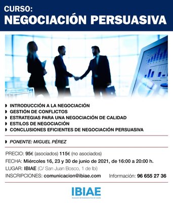 curso Negociacin Persuasiva organizado por IBIAE