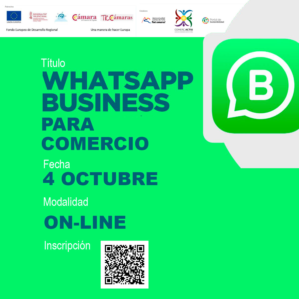 Jornada on-line: Whatsapp Business para comercio