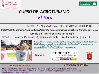 Curso gratuito de AGROTURISMO