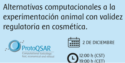 Webinar: Alternativas computacionales a la experimentacin animal con validez regulatoria en cosmtica