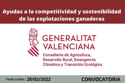 Ayudas a las explotaciones ganaderas CV 2022