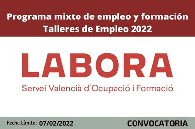 Talleres de Empleo Labora 2022