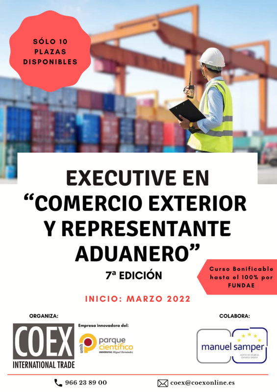 EXECUTIVE EN COMERCIO EXTERIOR Y REPRESENTANTE ADUANERO