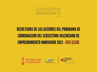 Resumen de resultados de las acciones Plan de actuacin 21 CEEI Elche-IVACE