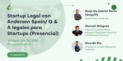 Startup Legal con Andersen Espaa/ Q & A legal para Startups