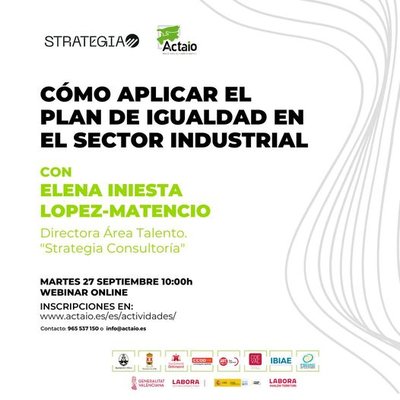 Cmo aplicar el Plan de Igualdad en el sector industrial