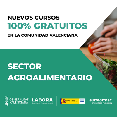 Cursos sector Agroalimentario Comunidad Valenciana