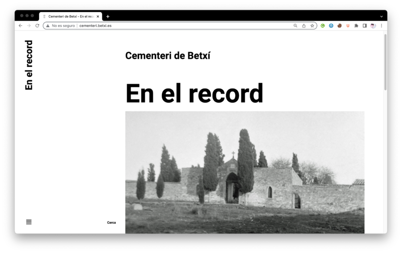 Web proyecto "En el record"[;;;][;;;]