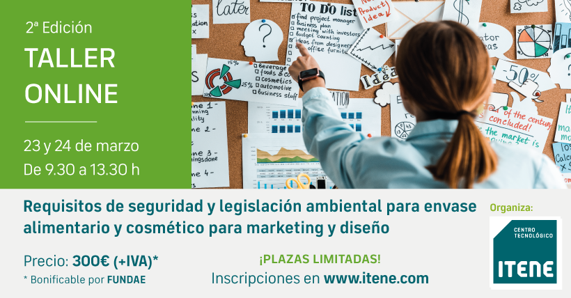 2 Ed. Taller online  Requisitos de seguridad y legislacin ambiental para envase alimentario y cosmtico para marketing y diseo