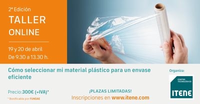 2 Edicin  Taller online  Cmo seleccionar mi material plstico para un envase eficiente.