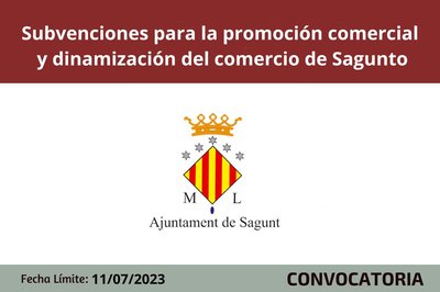 Subvenciones promocin comercial Sagunto