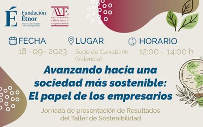 Programa Jornada Avanzando hacia una sociedad ms sostenible: El papel de los empresarios