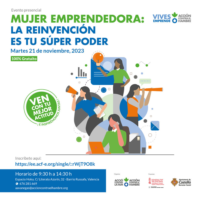 Mujer emprendedora, la reinvencin es tu sper poder