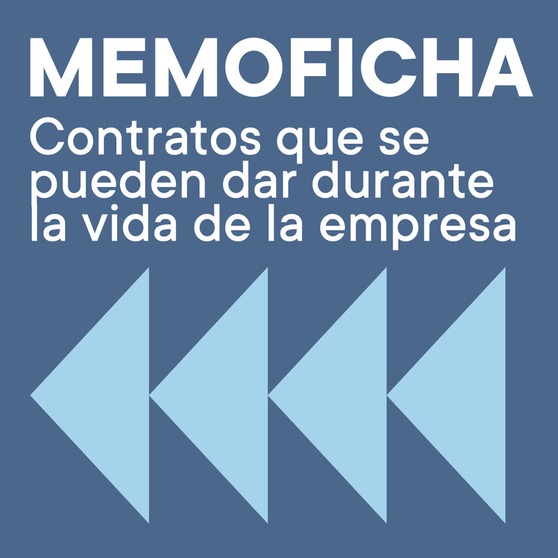 Memofichas G Contratos durante la vida laboral de la empresa