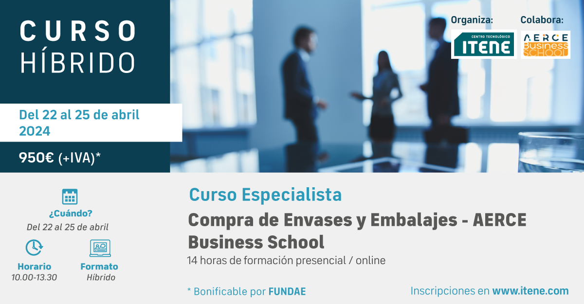 3 Edicin  Curso de Compra de Envases y Embalajes  AERCE Business School