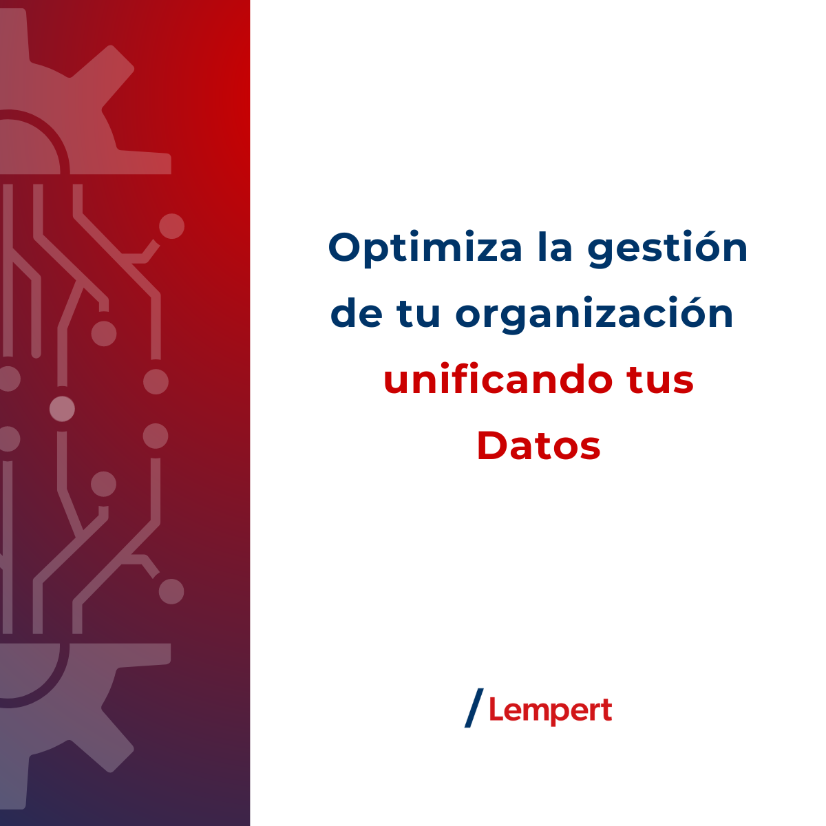 Unificar datos para optimizar la gestin de tu organizacin