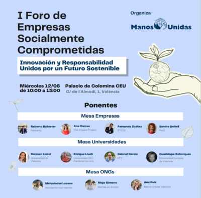 Cartel I Foro Empresas socialmente comprometidas