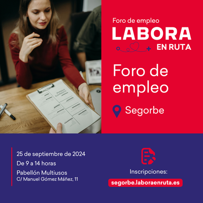 FORO DE OCUPACIN - LABORA EN RUTA - SEGORBE