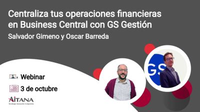 Centraliza tus operaciones financieras en Business Central con GS Gestin