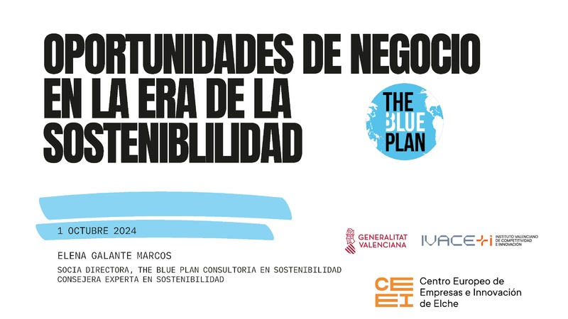 Presentacin "Oportunidades de negocio en la era de sostenibilidad" (Portada)