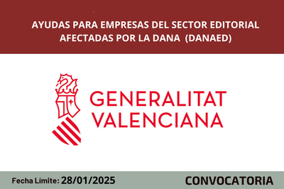 Ayudas para empresas del sector editorial afectadas por DANA (DANAED)