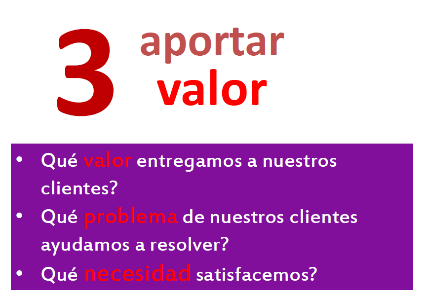 aprende a emprender APORTAR VALOR