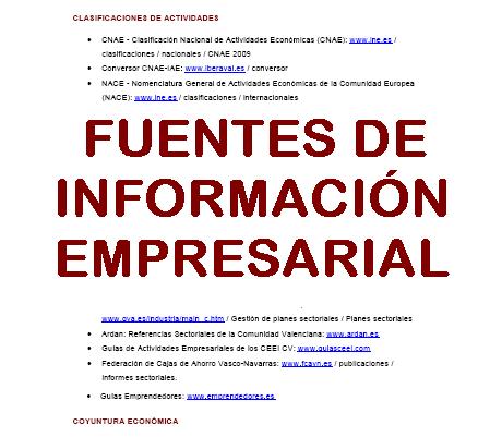 Gua de Apoyo: Fuentes de Informacin Empresarial