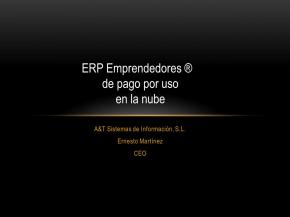 Erp emprendedores, de pago por uso en la nube