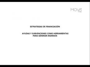 Estrategias de financiacin
Ayudas y subvenciones como herramientas
para generar ingresos