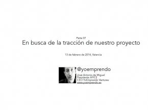 En busca de la traccin de nuestro proyecto