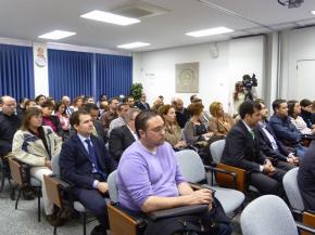 Durante la Presentacin en el Saln de Actos