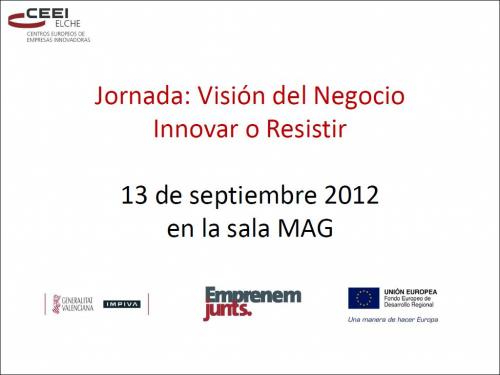 Portada ponencia INNOVAR O RESISTIR