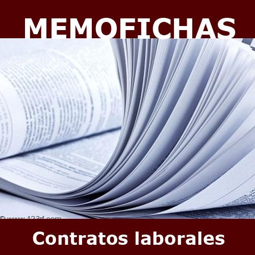 CONTRATOS LABORALES memofichas