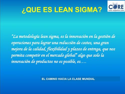 portada ponencia Qu es Lean Sigma?