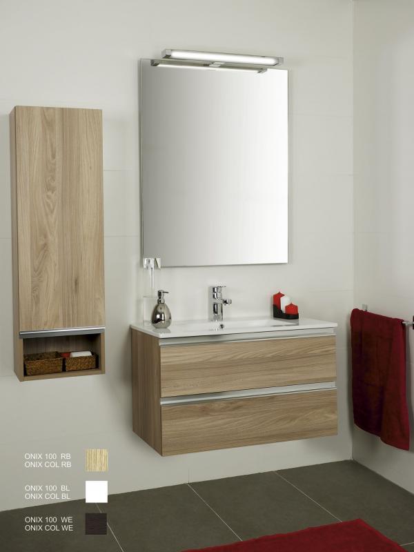 Mueble de Bao Roble. Incluye Lavabo (Ref: rex80rb)