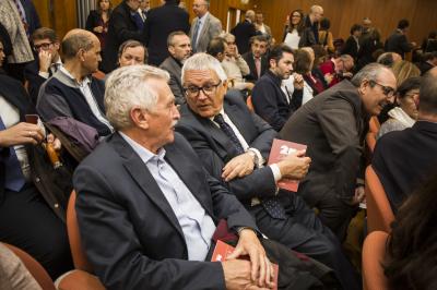 Dionisio Biot, Presidente de SECOT junto a Pepe Portilla, Director de Escuela de Negocios