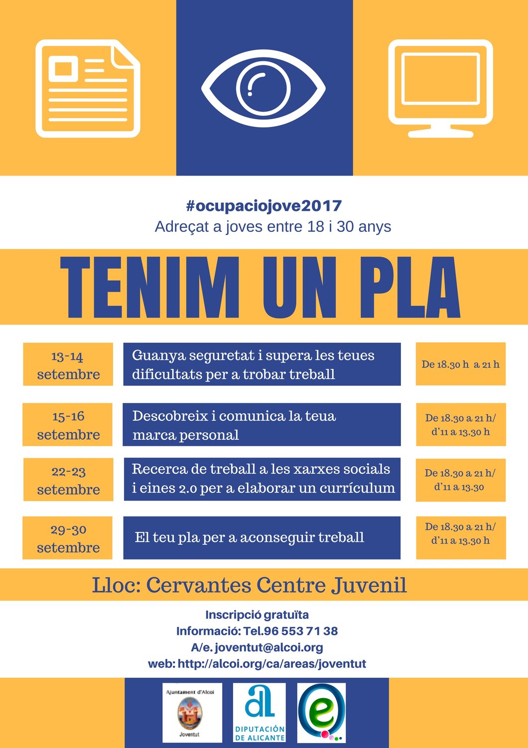 Cartel Ocupacio Jove 2017