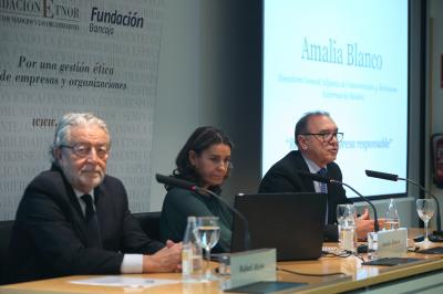 Jornada de la Fundacin tnor sobre retos en la empresa responsable con Amalia Blanco