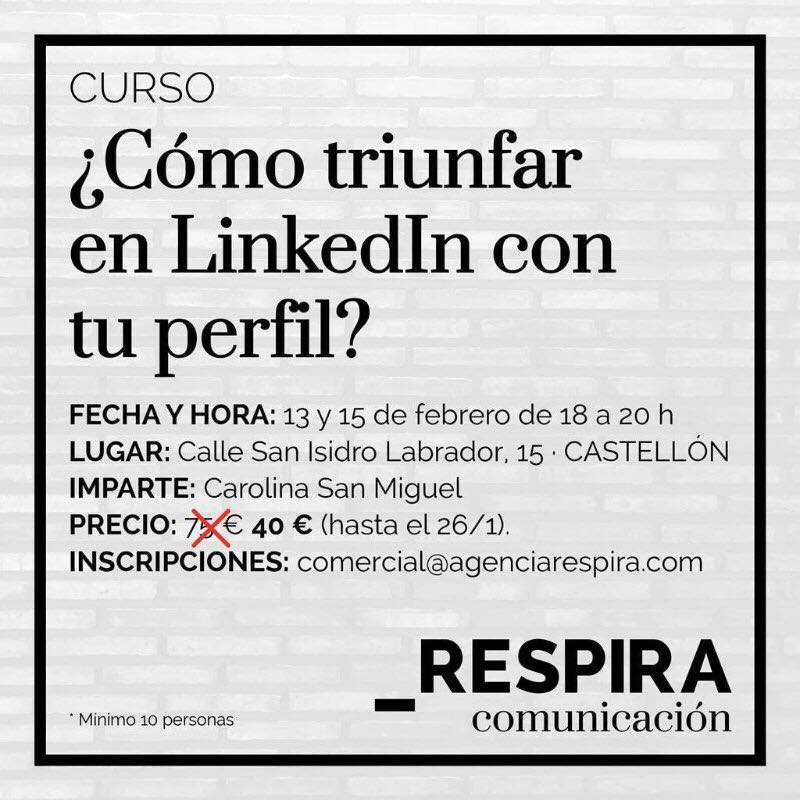 Curso Cmo triunfar en Linkedin con tu perfil?