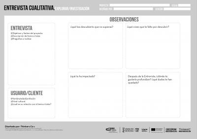 Entrevista cualitativa. TEMPLATE