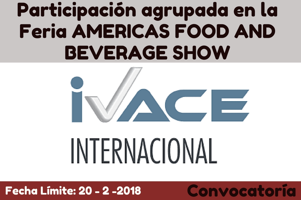 Participacin agrupada en la Feria
AMERICAS FOOD AND BEVERAGE SHOW