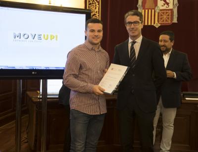 Acto entrega de premios y diplomas Move Up! 2017. Samuel Daz