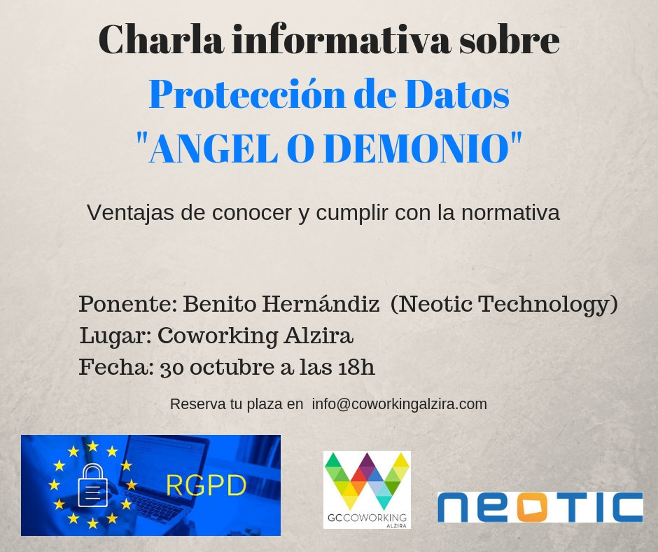 CHARLA INFORMATIVA SOBRE PROTECCIN DE DATOS