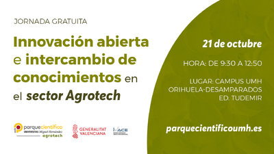 La jornada concluir con la ponencia Proyectos de xito: investigacin, universidad y empresas del profesor del rea de Tecnologa de los Alimentos de la UMH, Jos ngel Prez.