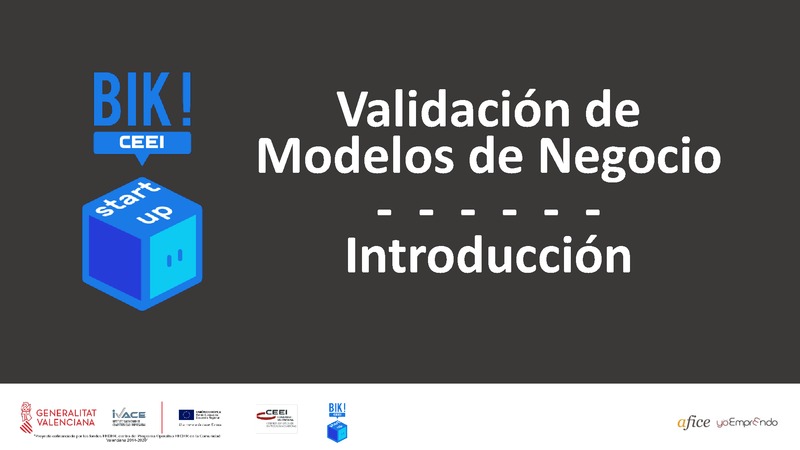 Introduccin - Validacin de Modelos de Negocio - BIKSTARTUP