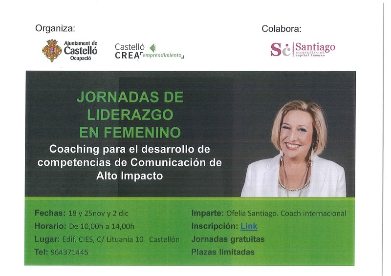 "LIDERAZGO EN FEMENINO: Coaching para el desarrollo de competencias de Comunicacin de Alto impacto en femeni