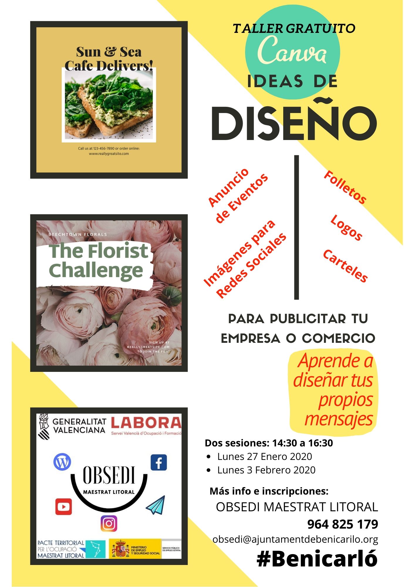 TALLER DE DISEO DE ELEMENTOS PUBLICITARIOS PARA PYMES CON CANVA