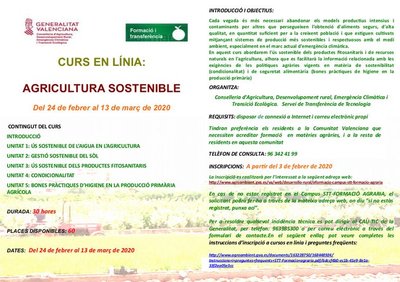Curso Online Agricultura Sostenible