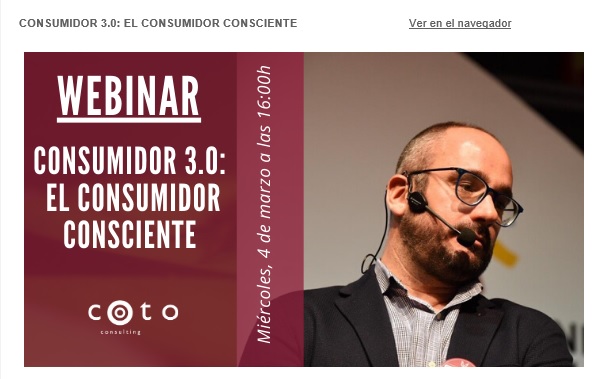 Webinar: Consumidor 3.0: El consumidor consciente